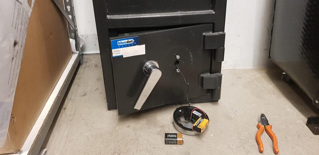 Safe Repair Service - Home Safe being repaired with door open
